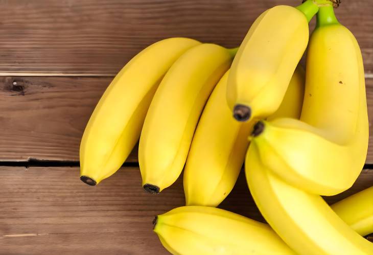 Selective Focus on Fresh Bananas